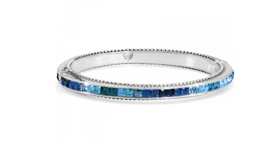 Blue Spectrum Hinged Bracelet