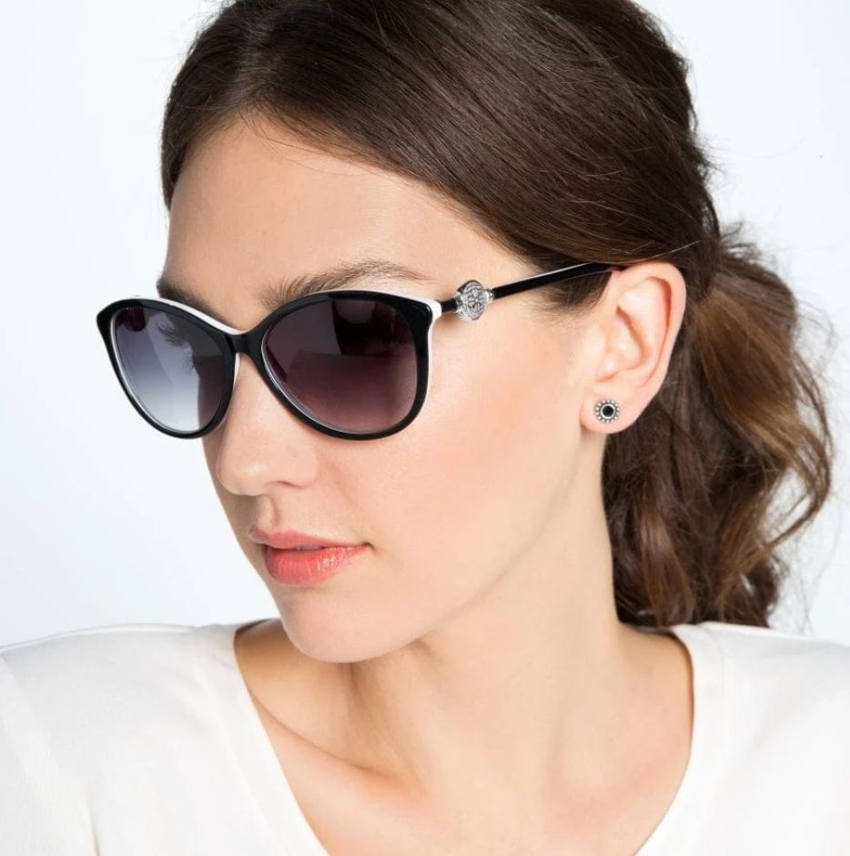 Ferrara Black and White Sunglases