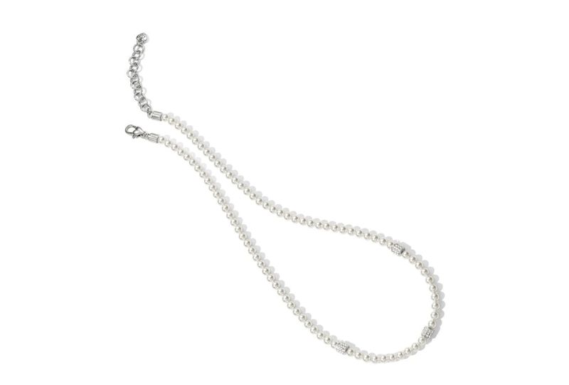 Meridian Petite Pearl Station Necklace