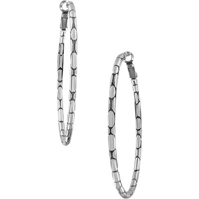 Pebble Large Oval Hoops