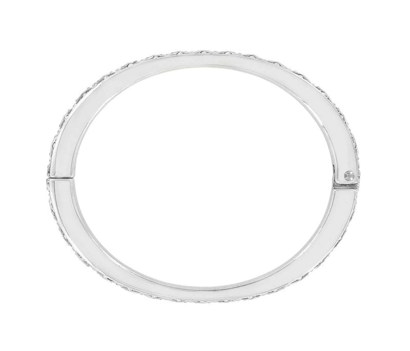 Diamond Hinged Bangle