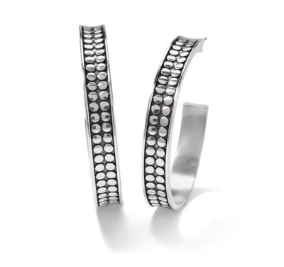 Pebble Dot Medium Hoops