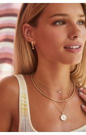 The Juliette Strand Gold White Chrystal