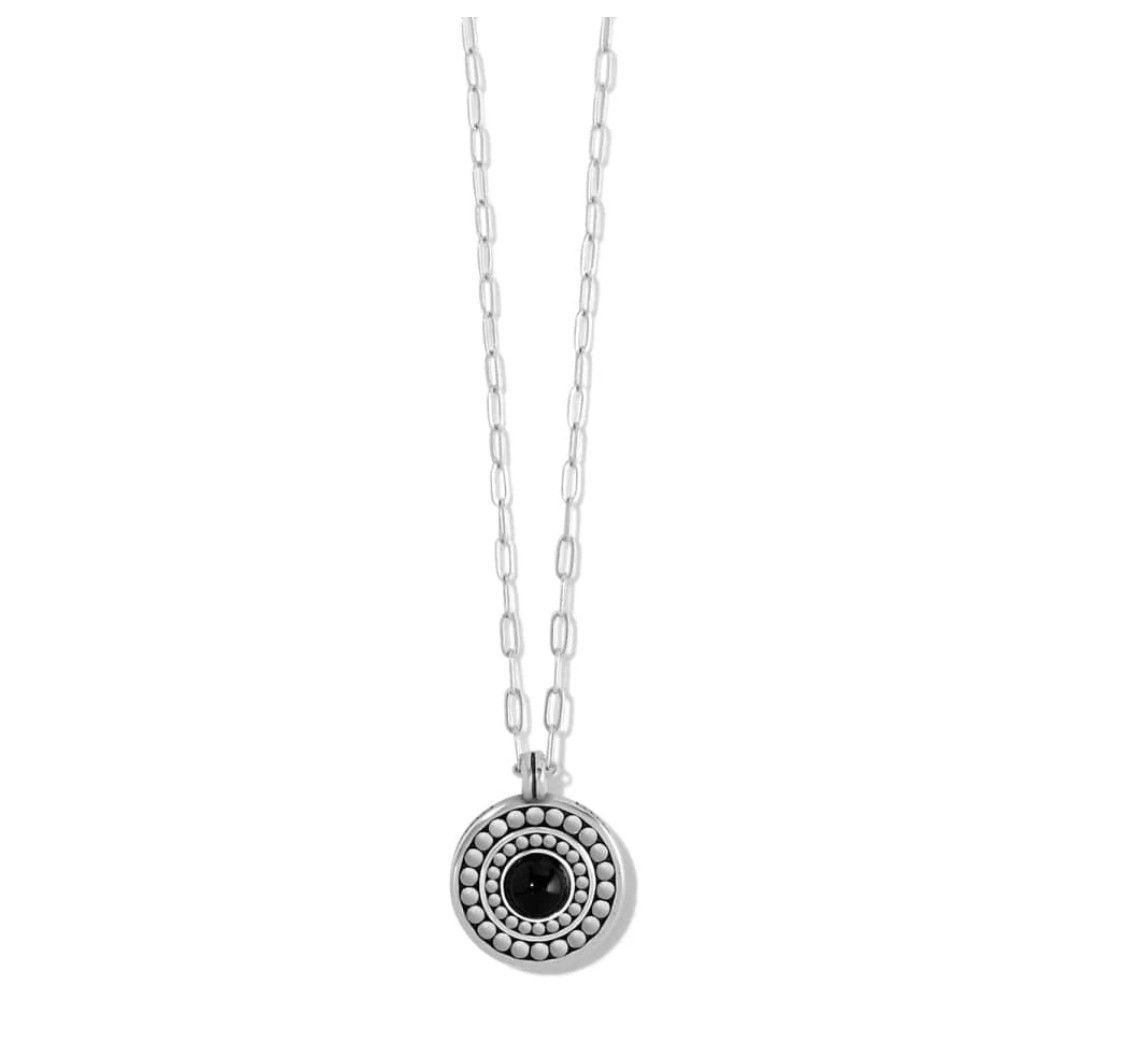 Pebble Dot Onyx Reversible Necklace