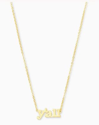 Y'all Pendant 18K Gold Vermeil