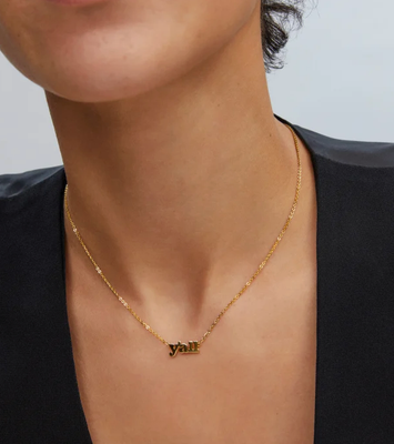 Y'all Pendant 18K Gold Vermeil