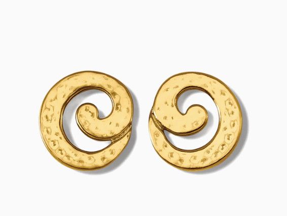 Royale Round Post Earrings