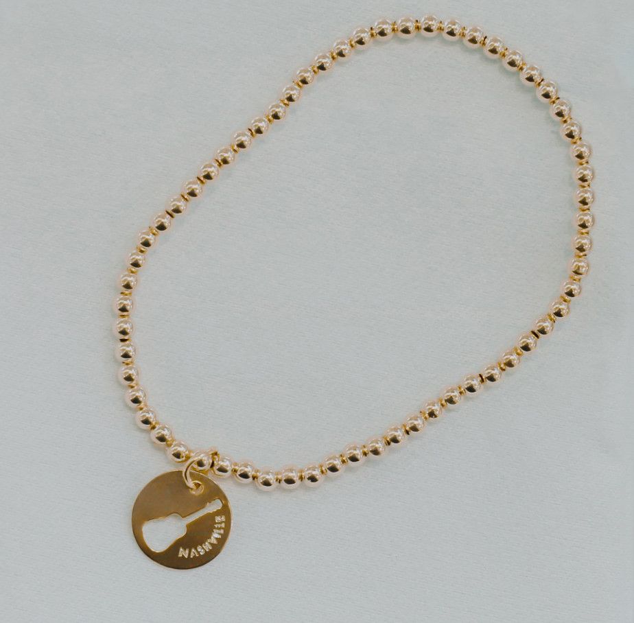 Enewton Classic Gold 3mm Bead Exclusive Nashville Charm Bracelet