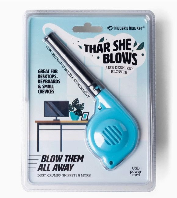 Desktop Blower, Color: Blue