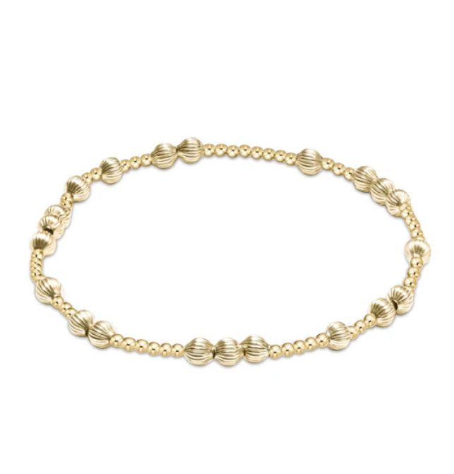 Enewton Hope Unwritten Dignity Bead Bracelet Gold, Size: 4mm