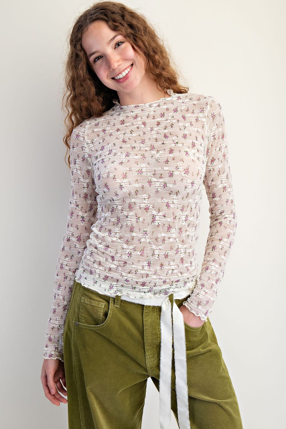 The Icelynn Layering Top, Size: S