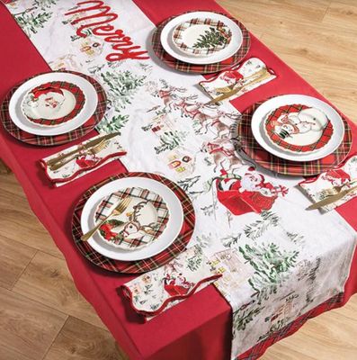 Santa Scene Table Runner