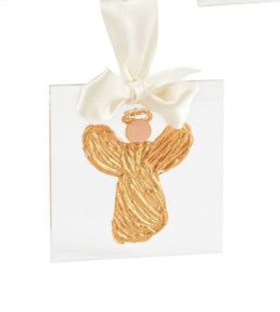Gold Accented Acrylic Ornament, Color: Angel