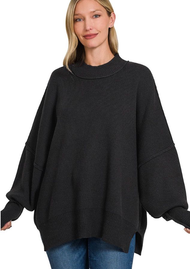 The Hester Sweater, Color: Black, Size: S/M