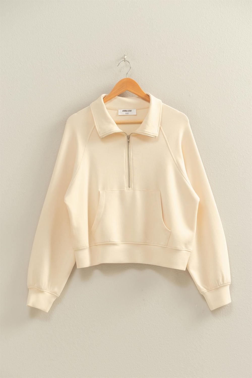 The Banks Zip Top, Color: Alpaca, Size: S