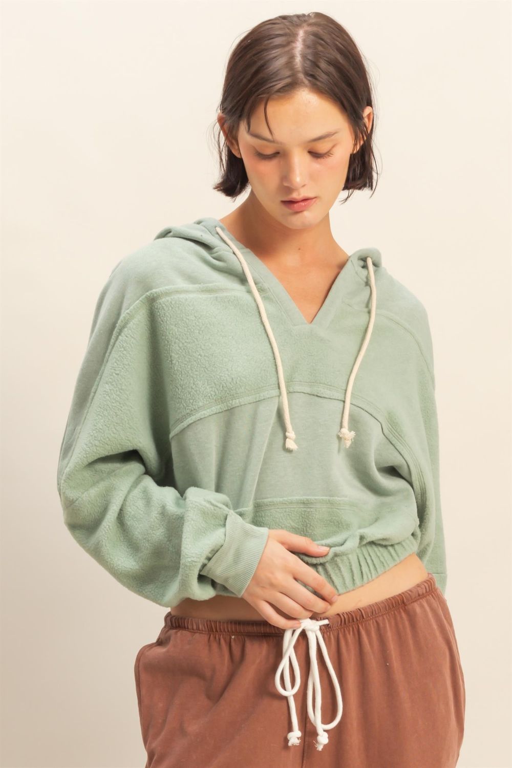 The Honey Top, Color: Sage Green, Size: S