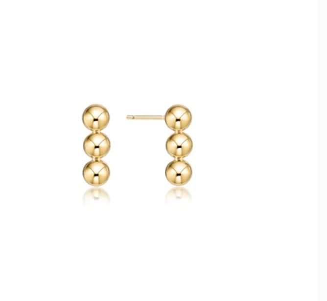 Joy Gold Stud, Size: 4mm