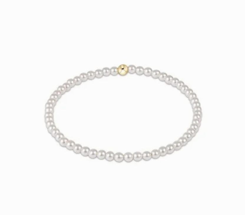 Classic Pearl Bead Bracelet, Size: 3mm