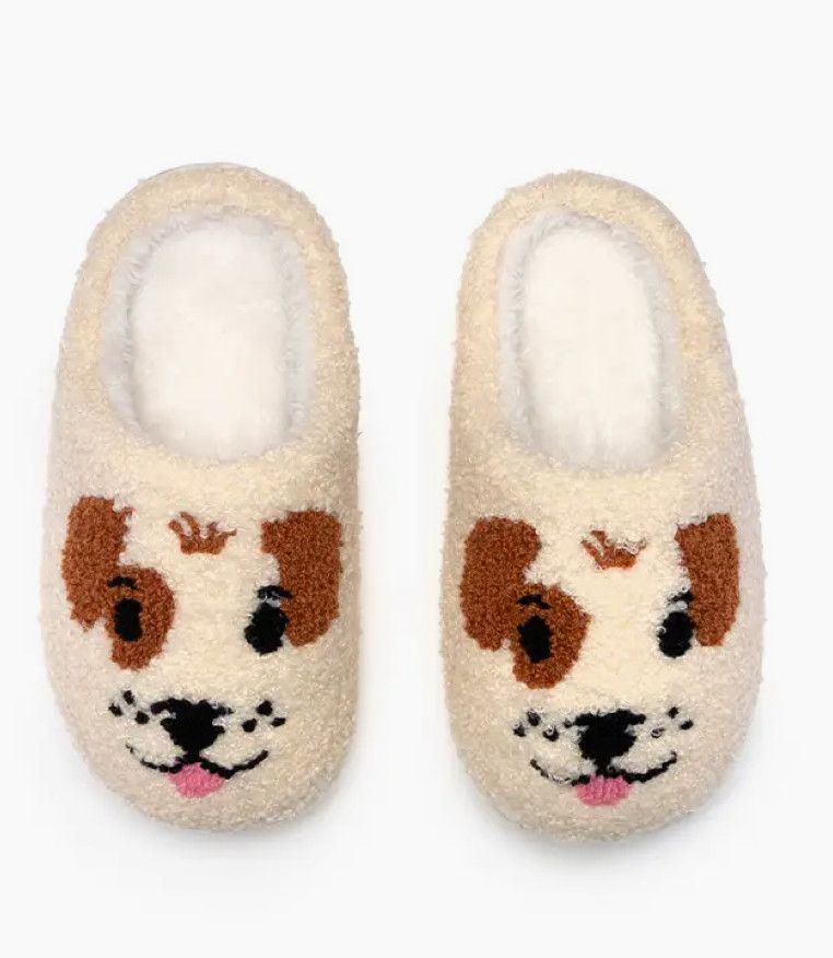 Dog Face Kid Slippers, Size: Lil 9-12