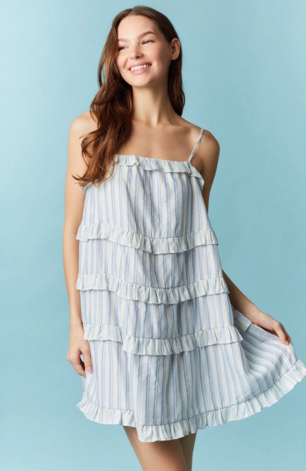 The Daisy Ruffle Sleeveless Dress, Size: S