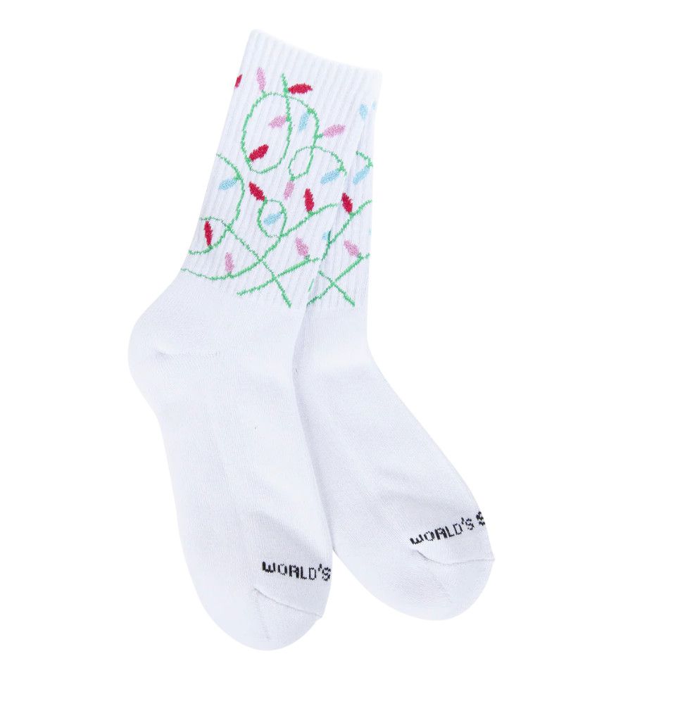Worlds Softest Socks Weekend Collection Sport Sock Christmas Lights