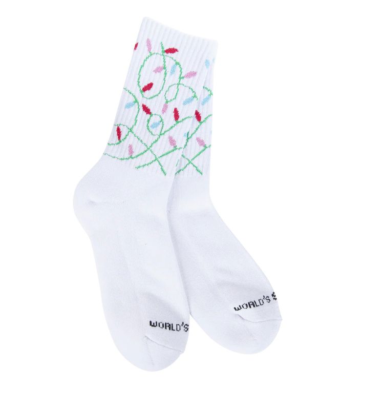 Worlds Softest Socks Weekend Collection Sport Sock Christmas Lights