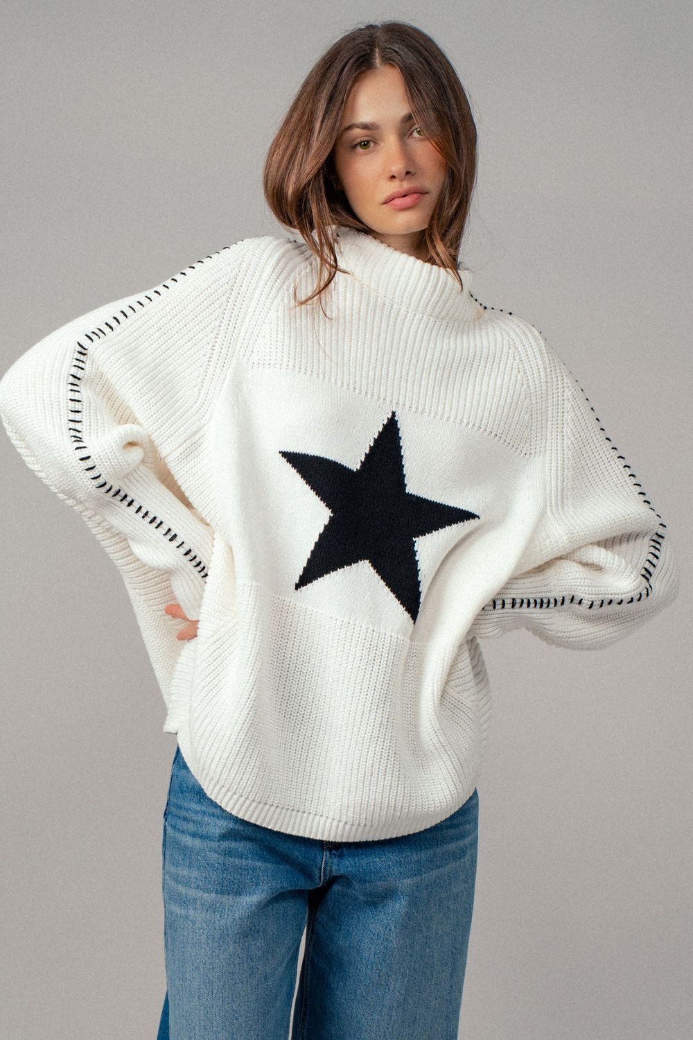 The Sabrina Star Sweater, Size: S/M