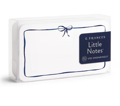Navy Bow Little Notes 55ct