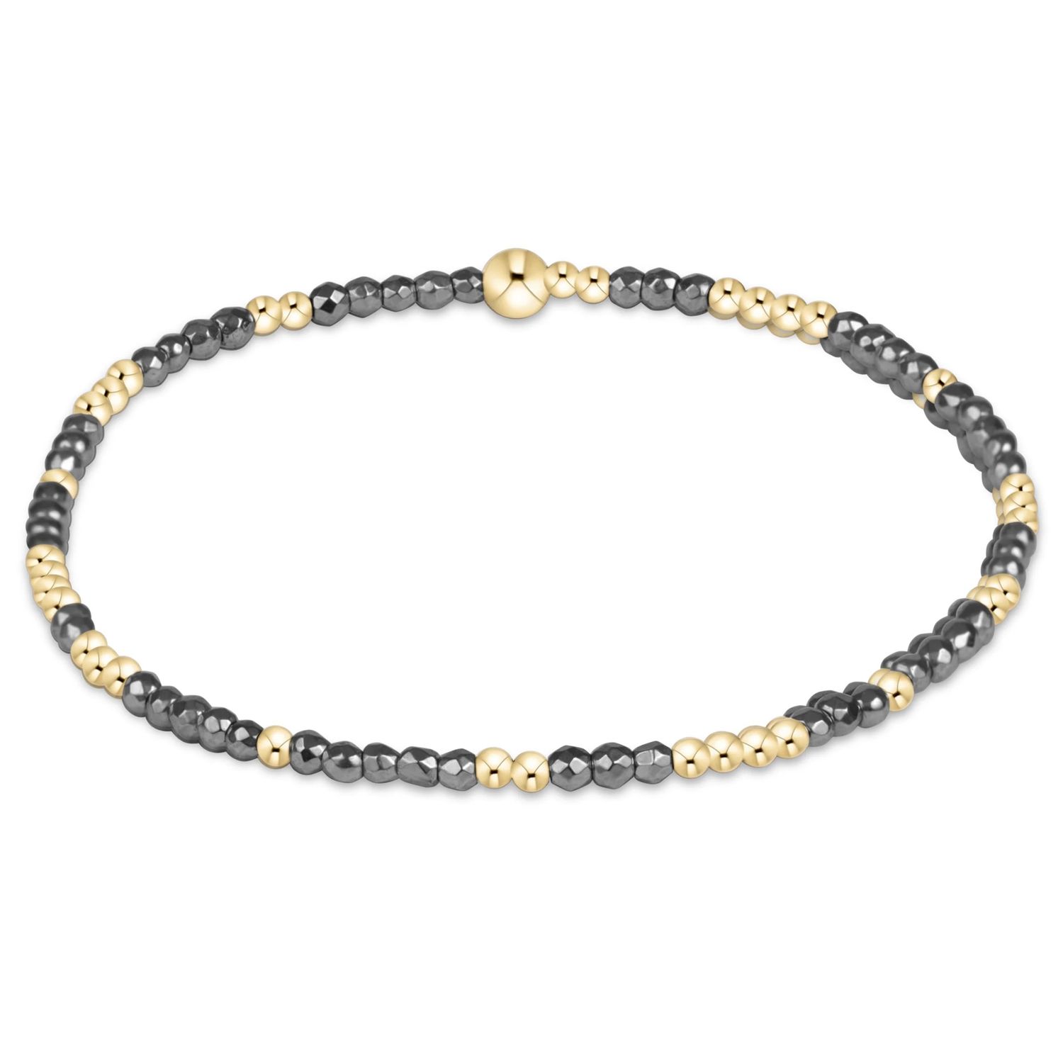 Enewton EXTENDS Hope Unwritten Silver Faceted Hematite 2mm Bead Bracelet