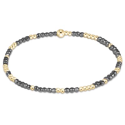 Enewton EXTENDS Hope Unwritten Silver Faceted Hematite 2mm Bead Bracelet