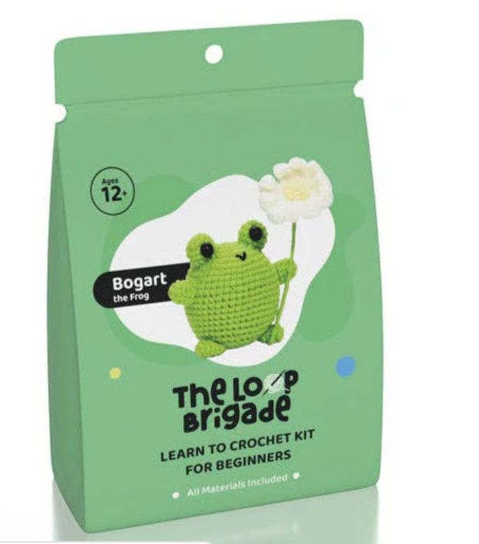 The Loop Brigade: Mini Crochet Kit | Bogart the Frog