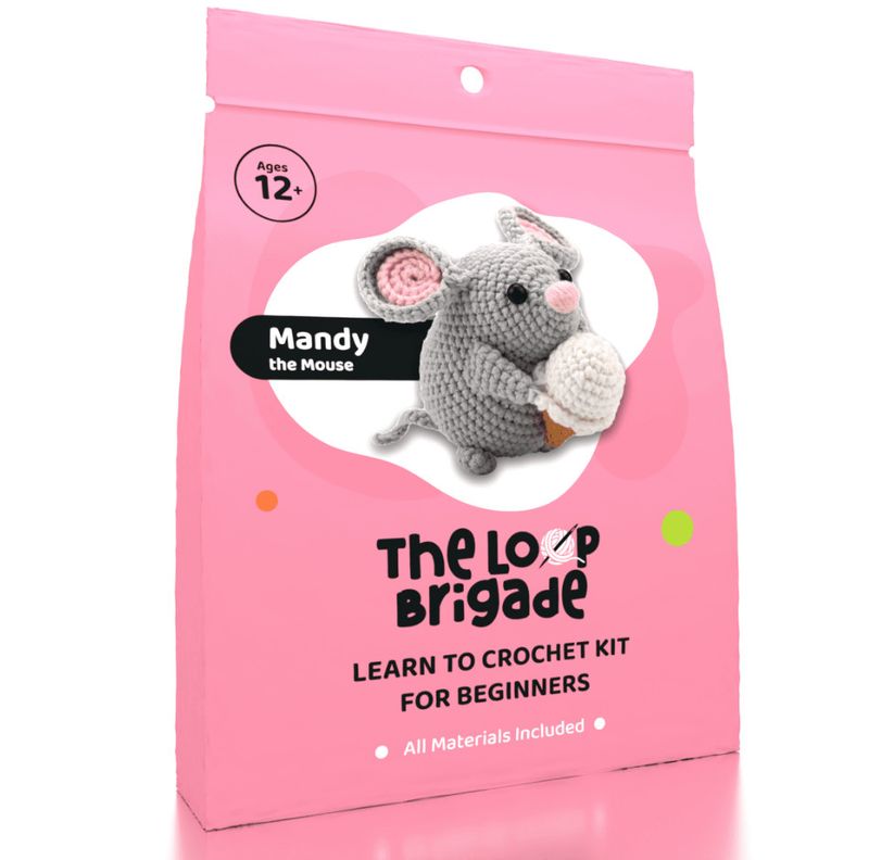 The Loop Brigade: Mini Crochet Kit | Mandy the Mouse