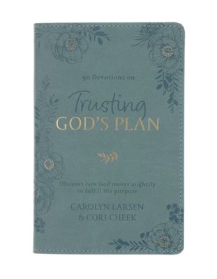 Trusting God’s Plan devotional with faux leather cover, inspirational Christian book for faith and encouragement