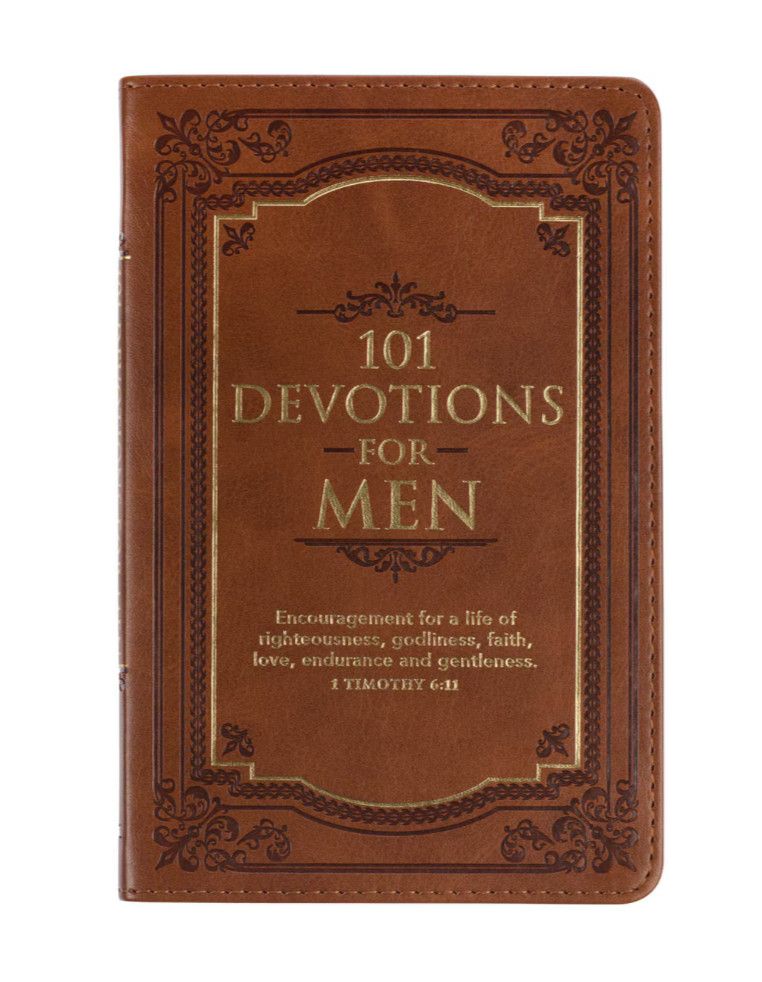 101 Devotions For Men Faux Leather Devotional