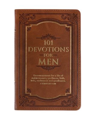 101 Devotions For Men Faux Leather Devotional