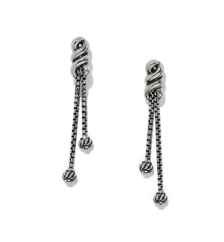 Interlok Twist Double Post Drop Earrings