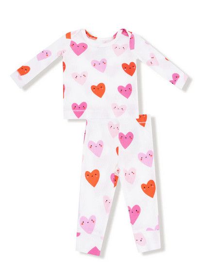 Happy Hearts Loungewear set, Size: 12-18 mo
