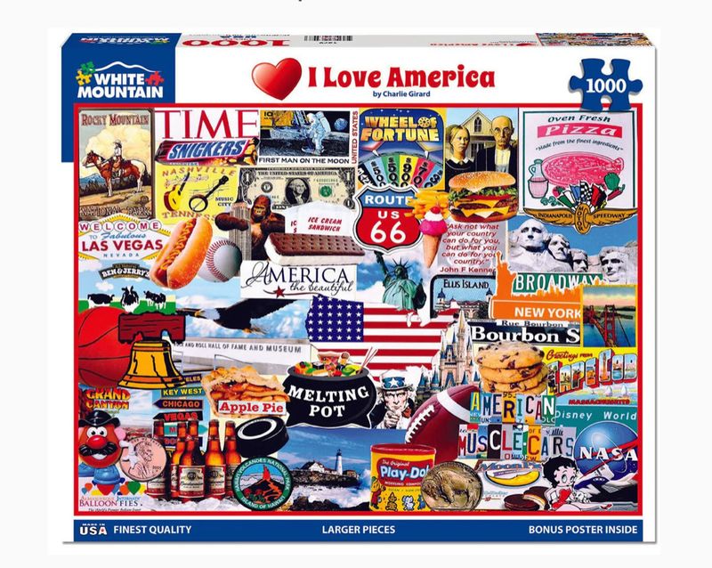 I Love America 1000 Piece Puzzle