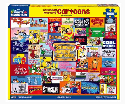 Saturday Morning Cartoons 1000 Piece Puzzle