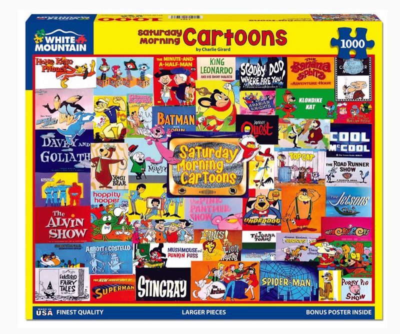 Saturday Morning Cartoons 1000 Piece Puzzle