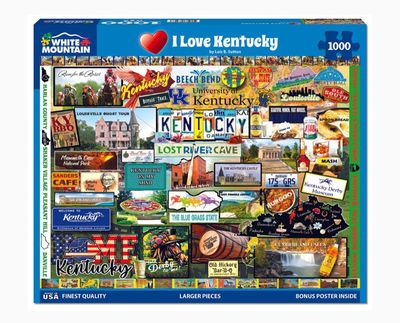 I Love Kentucky 1000 Piece Puzzle