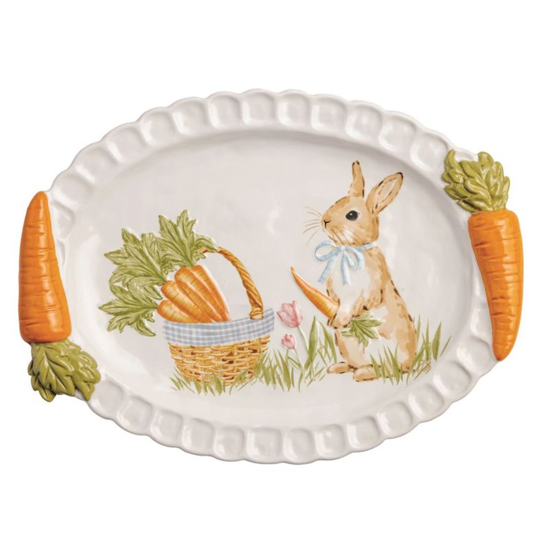 Easter Carrot Handle Platter