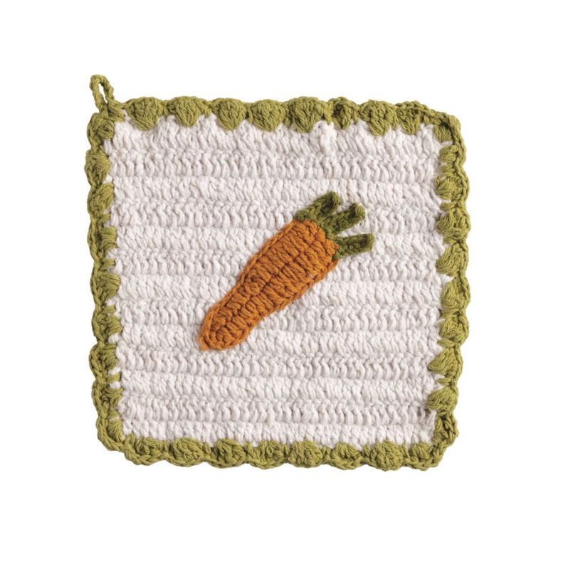 Carrot Crochet Pot Holder