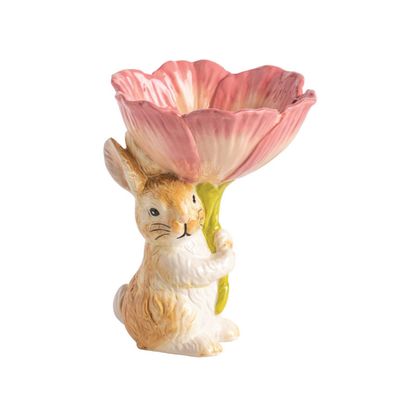 Bunny Flower Candy Pedestal