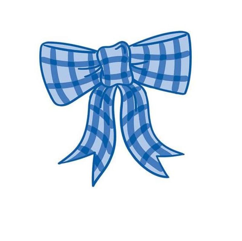 Happy Everything™ Mini Attachment | Blue Gingham Bow