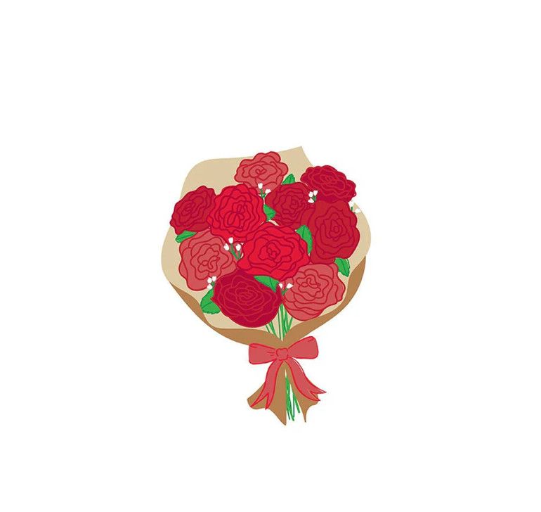 Happy Everything™ Mini Attachment | Roses are Red Bouquet