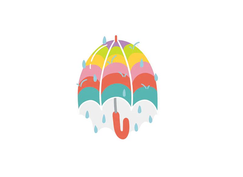 Happy Everything™ Mini Attachment | Drip Drop Umbrella