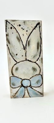 Bunny Block Art Blue