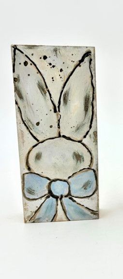 Bunny Block Art Blue
