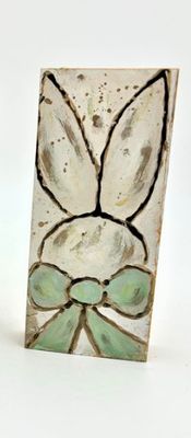 Bunny Block Art Green